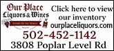 Our Place Liquors Sponsorship Banner