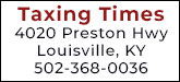 Taxing Times Sponsorship Banner